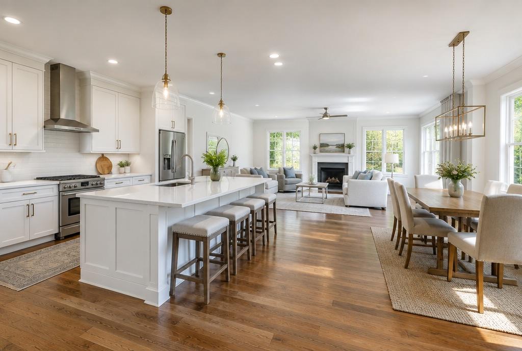 Bright luxury kitchen